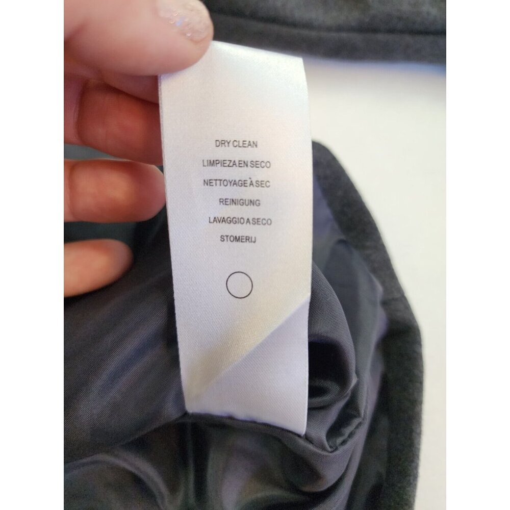 Larry Levine Women L Double Breasted Pea Coat Lined Cuff Mid Length Classy - Picture 7 of 9